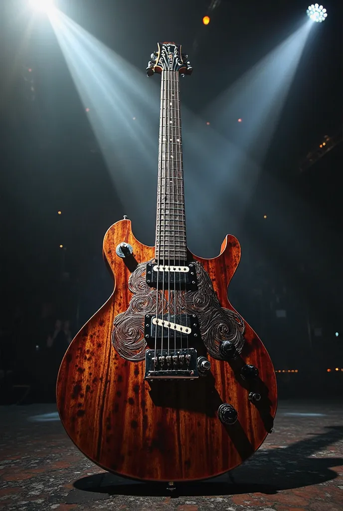  an electric guitar 
