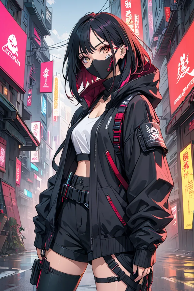 ,  cyberpunk, assassin