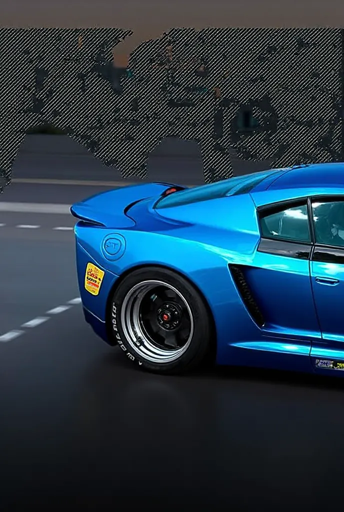 I get into a blue Nissan GTR and drive away 