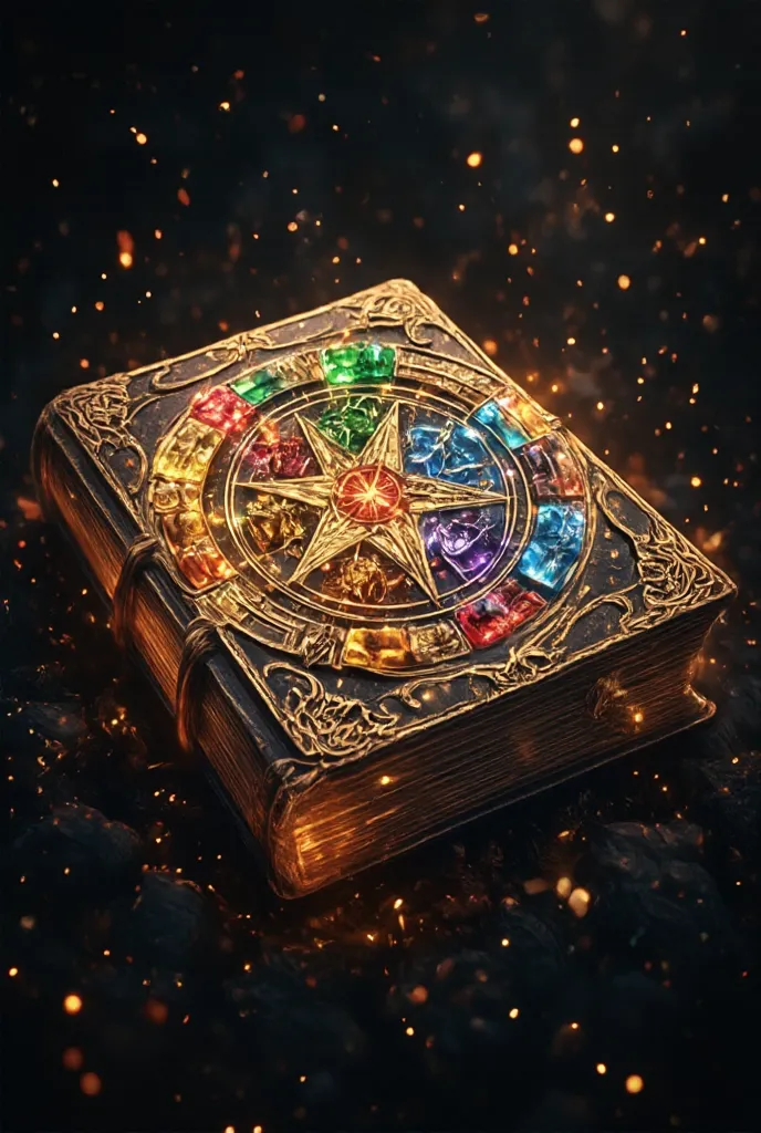 The magic array is a protective seal，floating around，The five points of the magic array five-pointed star are inlaid with the magic crystal stone of the five elements of gold, wood, water, fire, and earth，Surrounding various elements around，An ancient magi...