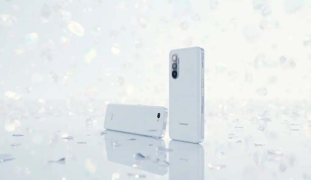 Give me pictures of upcoming futuristic Samsung Huawei in white 