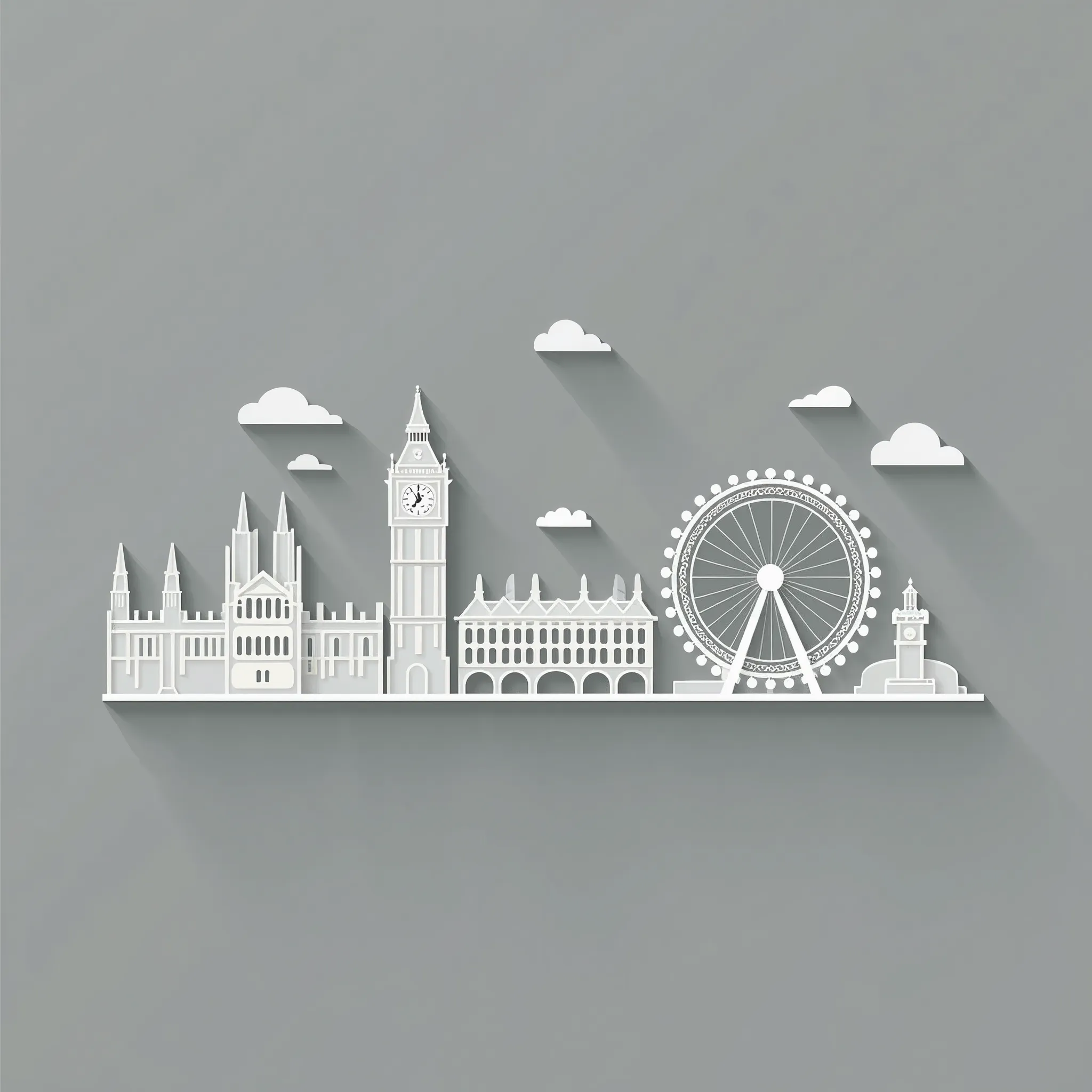 Flat line deisgned icon - London