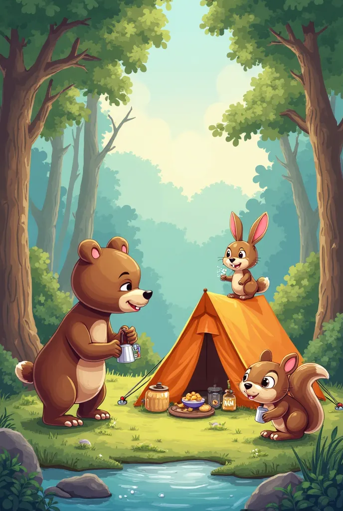 Un matching Activity about camping
