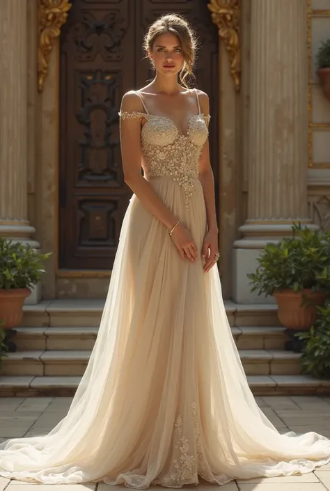 simple elegance, a gown worthy of a princess