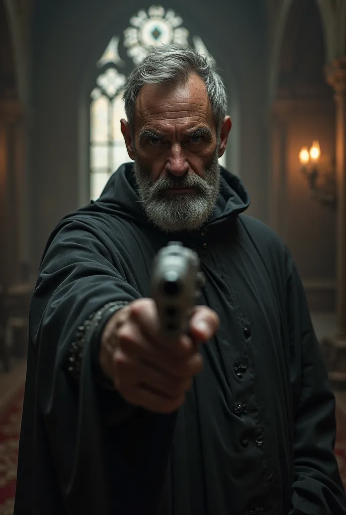 A priest with a gun