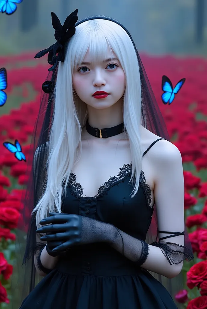 Sexy Gothic Lolita Girl, (masterpiece, cinematic lighting, UHD, accurate, super detail, high details, high quality, award winning, best quality, highest, 16k, ultra detailed face, ultra detailed eyes, ultra detailed lips, ultra detailed hair, realistic tex...