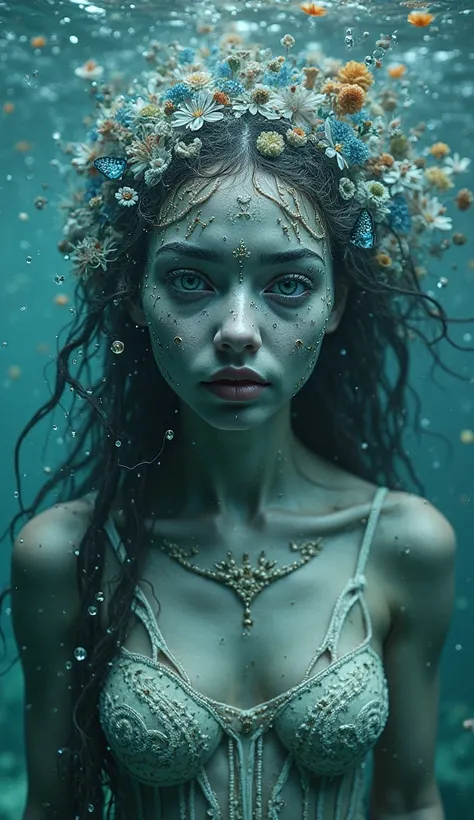  La Sirène aux Mille Visages
📷 Hyperréaliste, 4K, ambiance psychédélique et troublante
🔹 Description : Une sirène dont le visage change constamment, reflétant des émotions et des identités différentes à chaque instant. Son corps est orné de motifs mouvants...