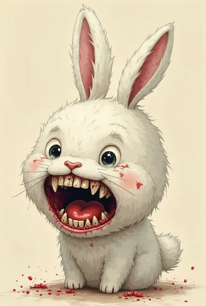 The cute rabbit cartoon character, decayed teeth, caused me a lot of pain and made it impossible to eat the candy at all.!