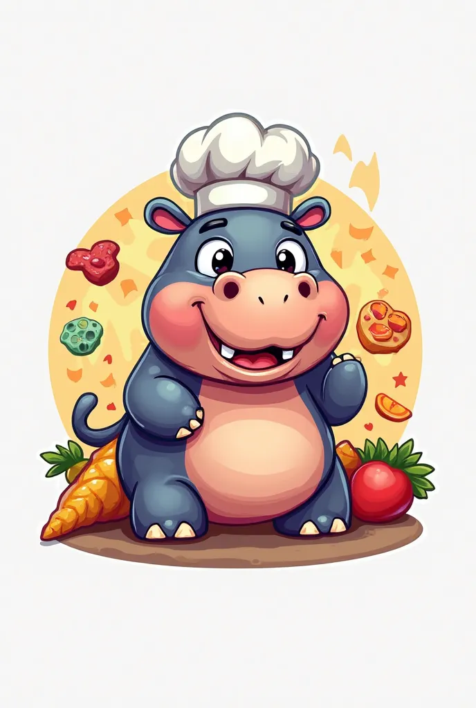 logo hippo food and game app