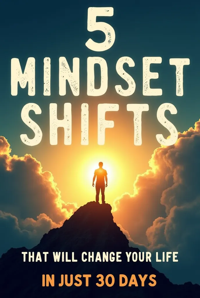 Thumbnail Concept:

Background: A sunrise or bright light breaking through clouds, symbolizing a new mindset and transformation.

Main Visual: A silhouette of a person standing on a peak, looking forward confidently.

Text Overlay:

Big, bold text: "5 Mind...