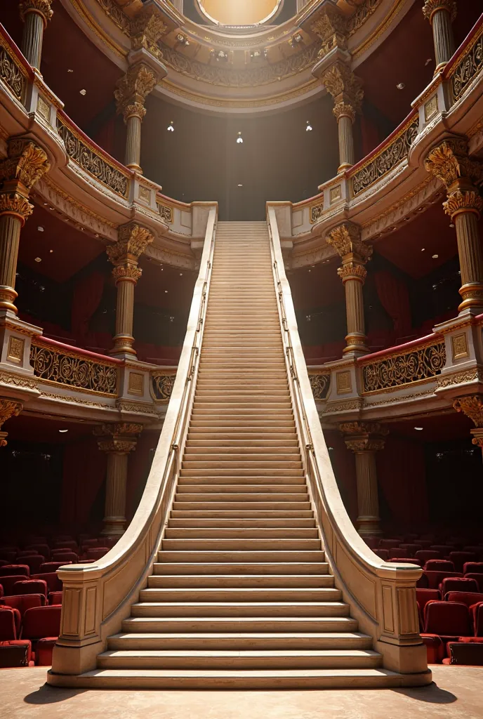 I wont to generate a staircase at the bottom of a theater stage that narrows with each step up