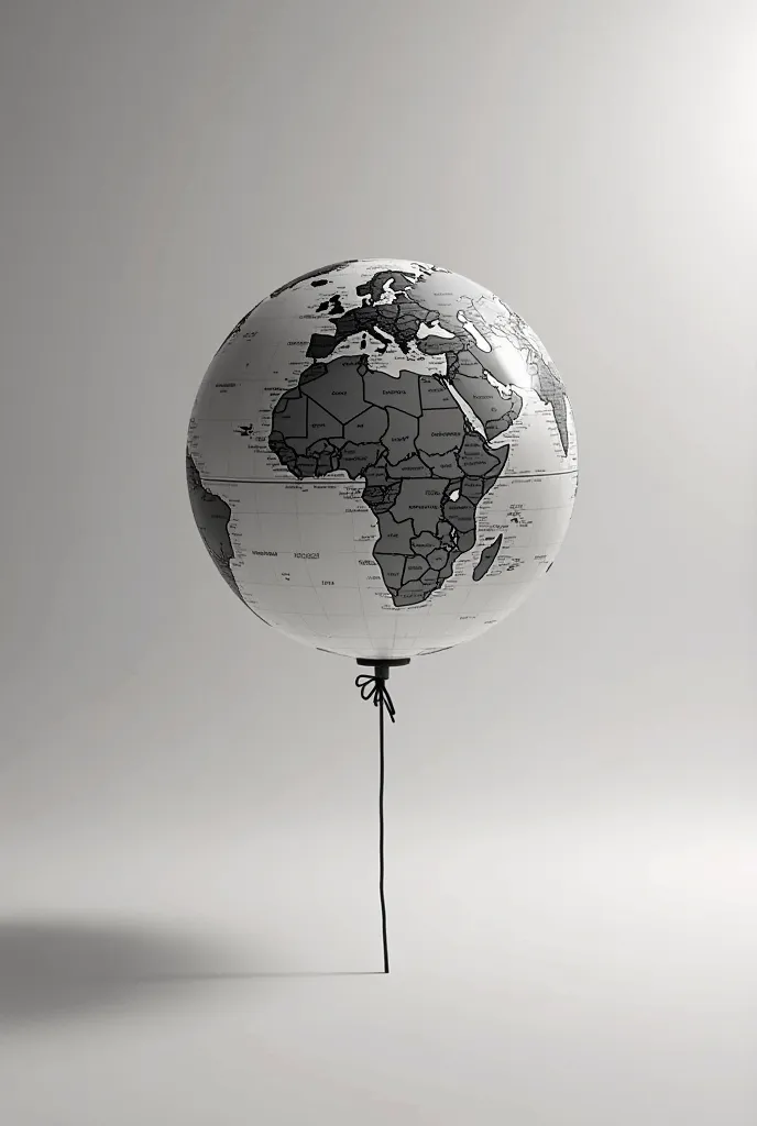 I want the background of the black and white balloon from the globe without the balloon 