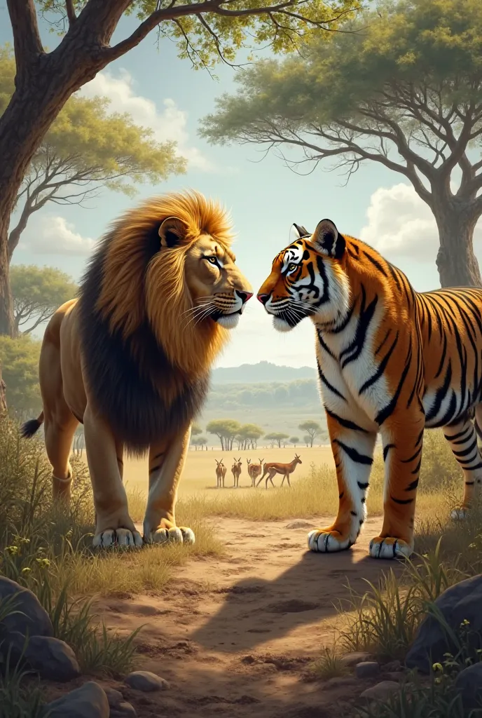 lion and tiger 