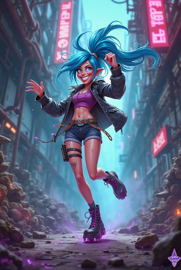 Make it look more like jinx for arcane and animated 