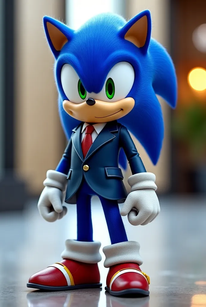 Sonic in a suit