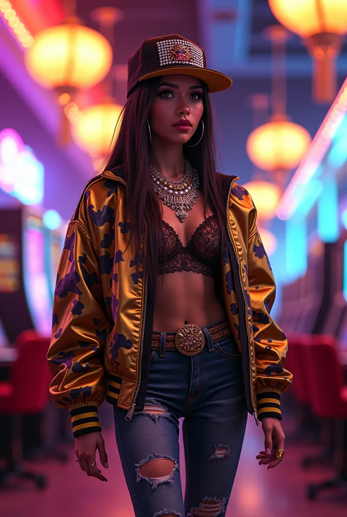 Casino style hiphop clothes for students