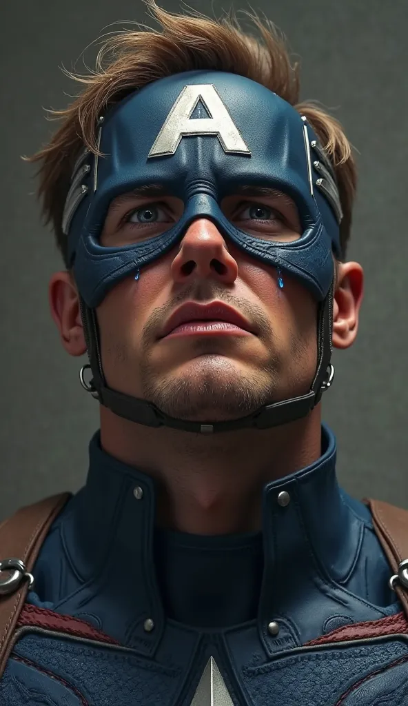 captain america crying