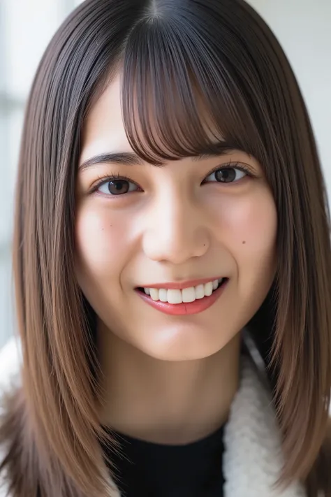 what, smile, bangs, Young and  cute Japanese faces, official art, High Definition CG Unity 8K Wallpaper, Ultra High Precision, very detailed, Half photo, silk embroidery and film grain , lens flare glow, best quality,8k, viewer, (masterpiece, ( best qualit...
