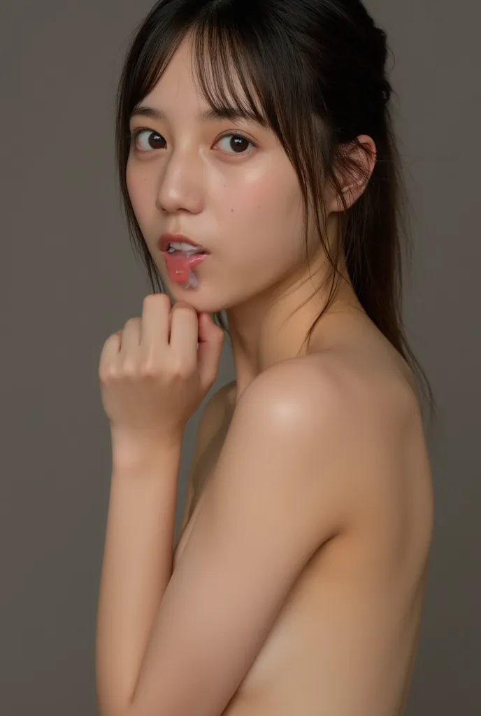 (( NSFW )) , (ultra highres, real skin, Hyperrealism, glistening skin ) , professional photograph, (absurdres:1.4), 8K, (RAW photo:1.2), best quality, ultra detailed, absolutely resolution, (face is shiny:0.8), (shiny skin:0.8 ) , A high resolution photogr...