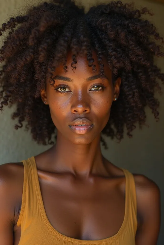 Zoe in her human form embodies both strength and vulnerability, a young woman shaped by conflict yet still searching for belonging.

Physical Features:

Hair: A rich, voluminous afro, coiled tightly and full of life. It frames her face beautifully, accentu...