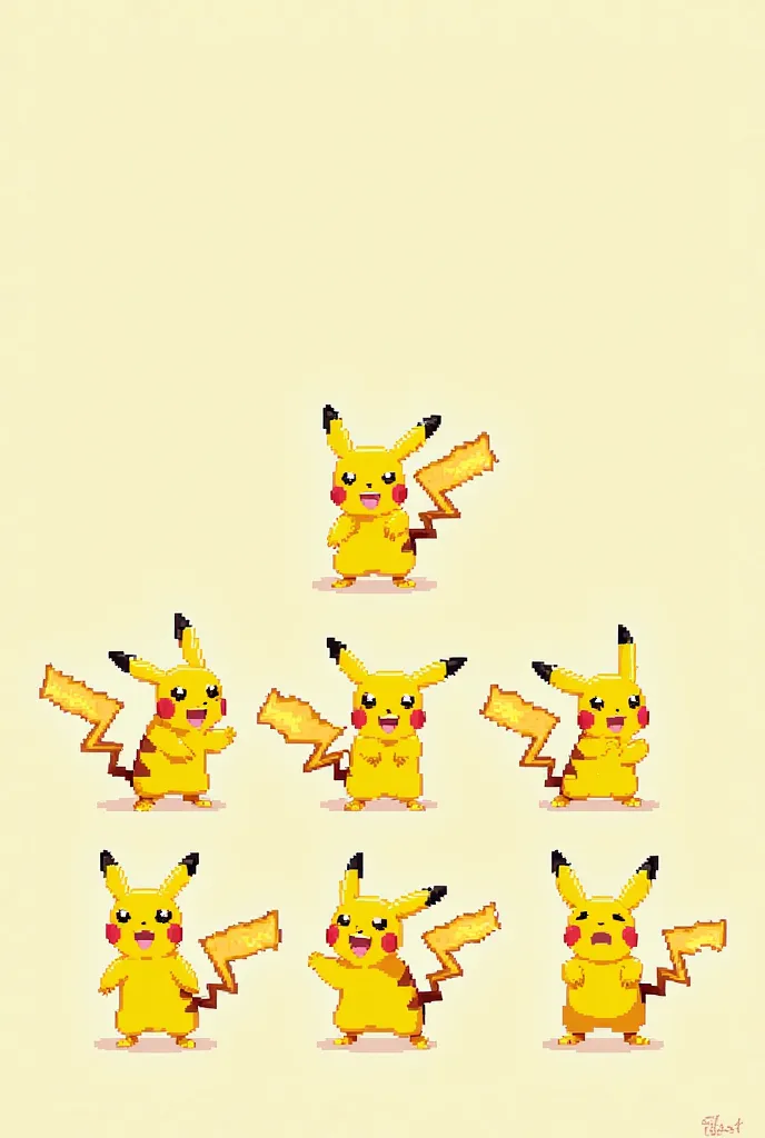 Pikachu sprites