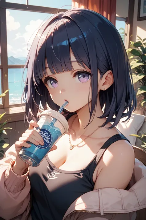 hinata hyuuga drinking semen