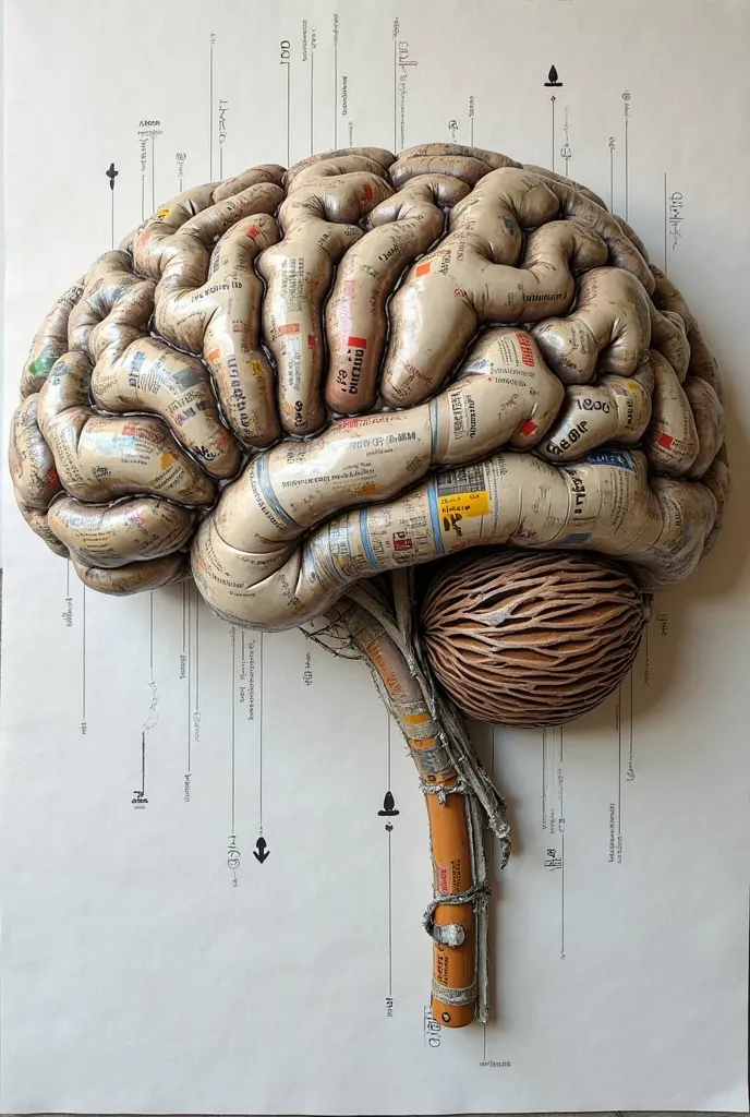 Activity: Create a representation of brain and indicate its part on an oslo paper using recycled materials such newspaper, magazine, egg shell, or other materials that are from scratch