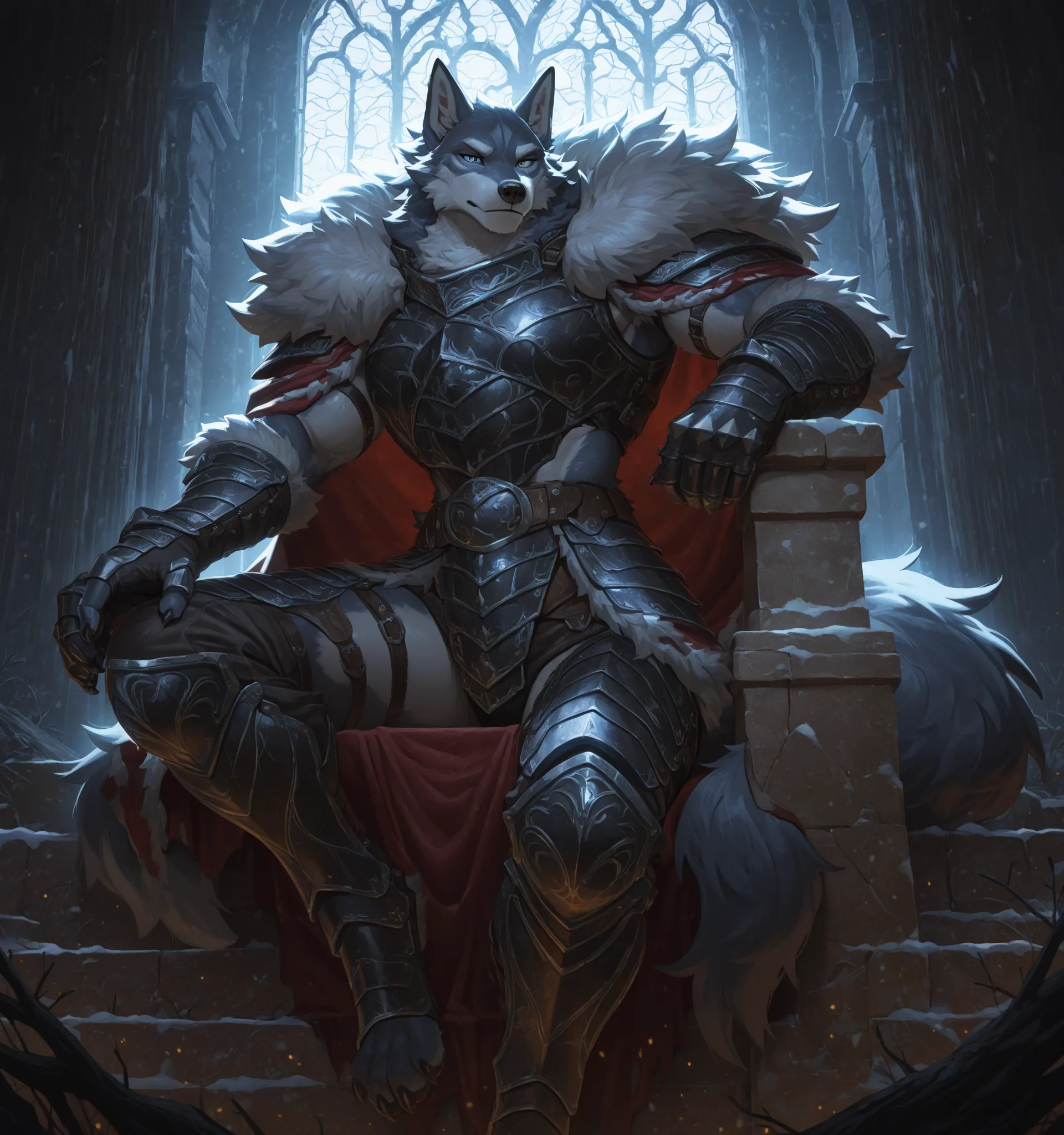 very awa,masterpiece,best quality,year 2024,newest,highres,absurdres,detailed background,there is a man sitting on a window sill with a wolf on his head, furry character portrait, furry fantasy art, anthro art, furry character, very very beautiful furry ar...