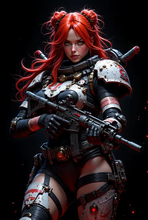 ((artwork, highest quality, A maximum image quality, high resolution, photorealistic, CRU photo, 8k)),(best quality, 4k, high resolution, masterpiece: 1.2), ultra detailed, (realistic, photorealistic: 1.37), creates a perfect image of a futuristic space ma...