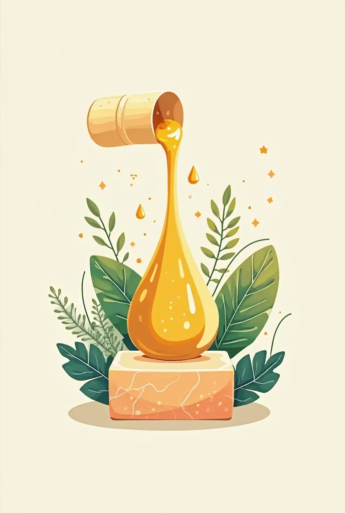 Generate a logo for Instagram, in a delicate and creative way. This logo refers to a project that transforms recycled cooking oil into soap, and use plant oil to exude the scent. In this logo there must be recycled cooking oil flowing from a pot in the upp...