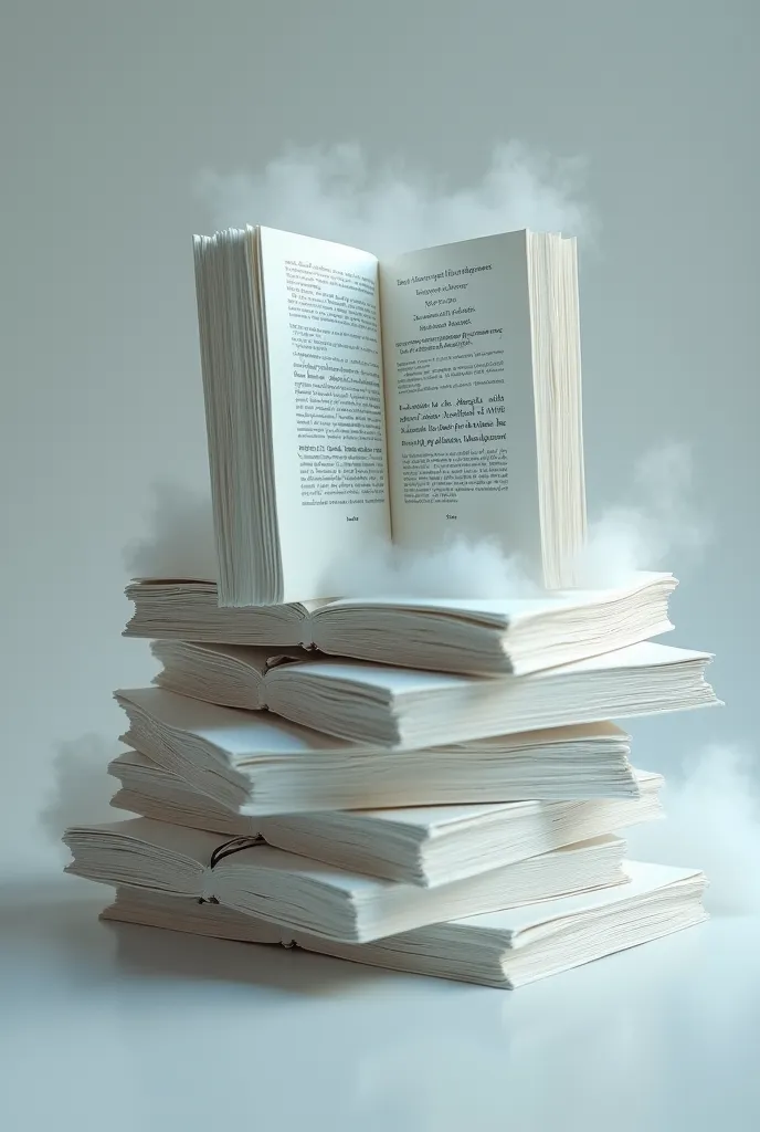 Mix white with the image and write the words in the middle of each big book, Harrisz, and keep the page interesting.