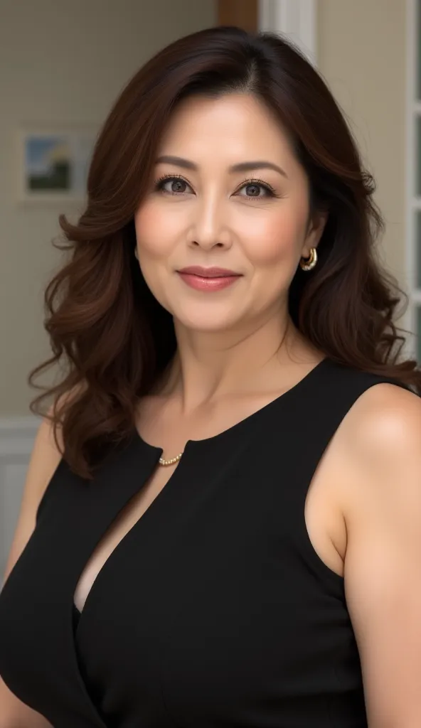 mature woman, (  Detailed Description of Hair  ), ( Detailed facial description ), (Detailed description of the body),  HD ,  masterpiece,  Top Quality,  high detail, formal: 1.4), (  actual  : 1.2, 超  actual  な: 1.1,   actual : 1.37), ( clear focus : 1.4)...