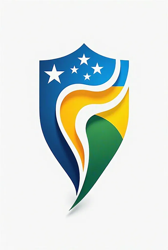 Create a logo for the flag of the United States and Ukraine and Brazil