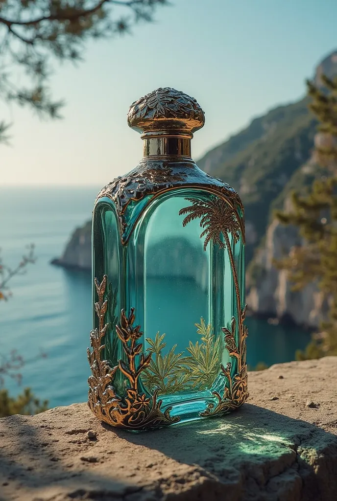 Perfume bottle for men inspired by Italian things with names "Amalfi coast"