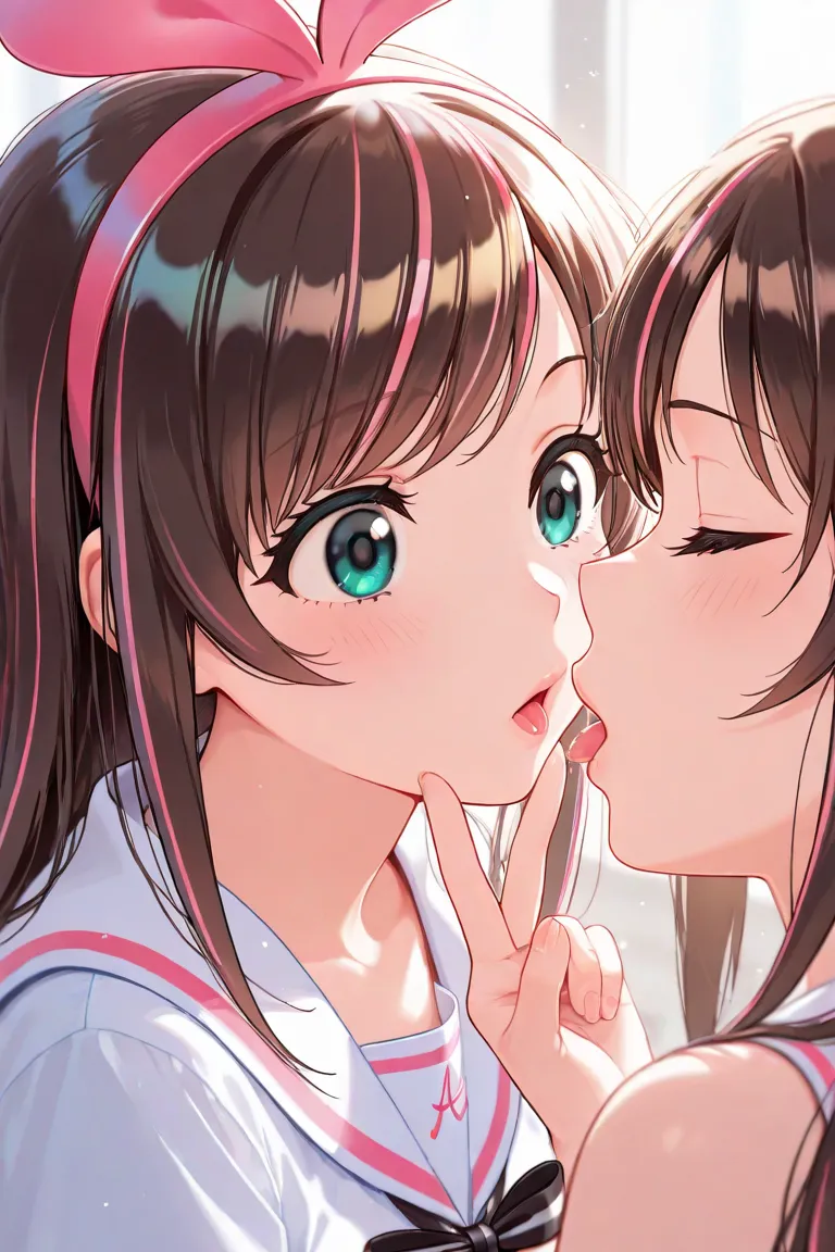 Kizuna Ai Waiting for a Kiss