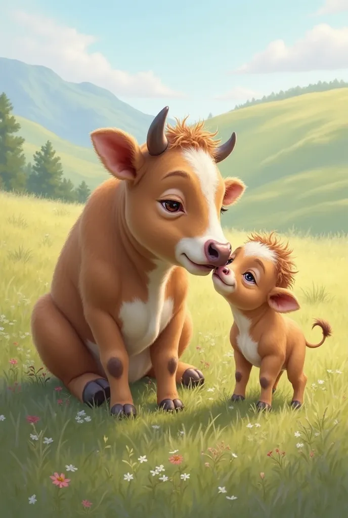 Cow love to son 