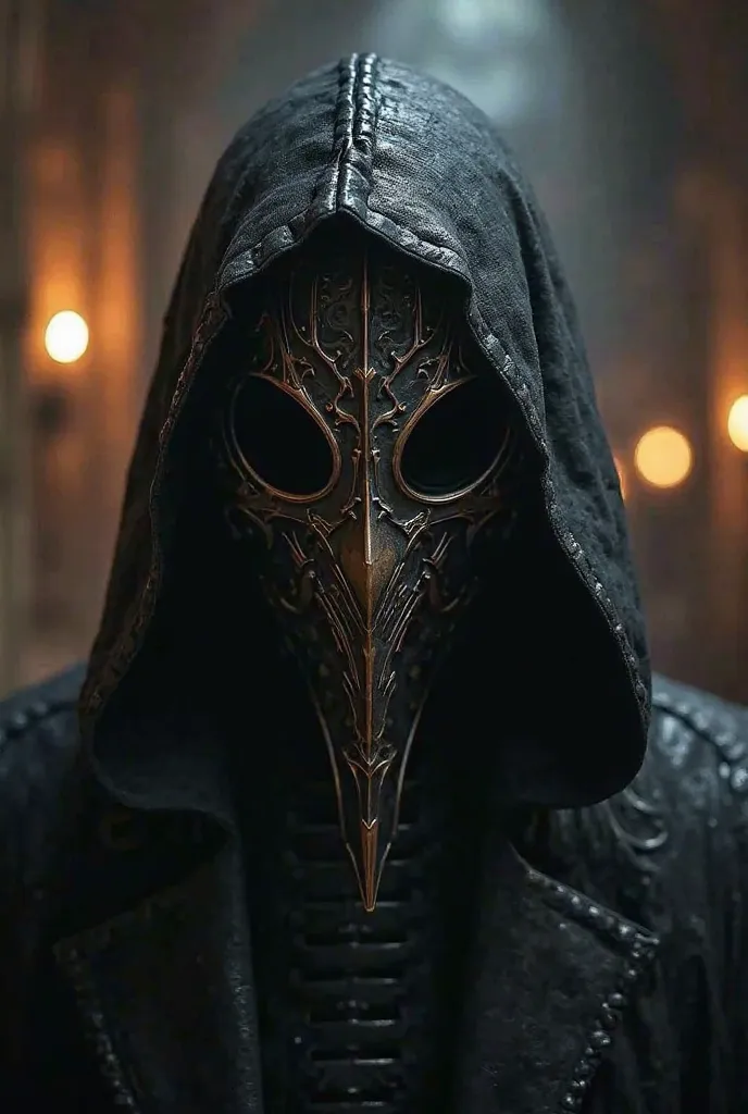 Gothic mask with hood