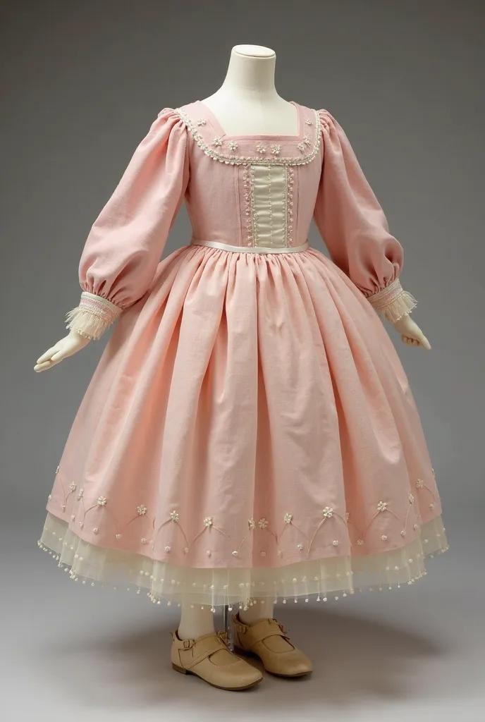 Another of Hera's dresses at the age of 5 were pale pink, with a tight bodice,  but comfortable , and long, slightly puffy sleeves on the shoulders. The collar was square, delicately embroidered with white flowers.

The skirt was round and bulky, composed ...