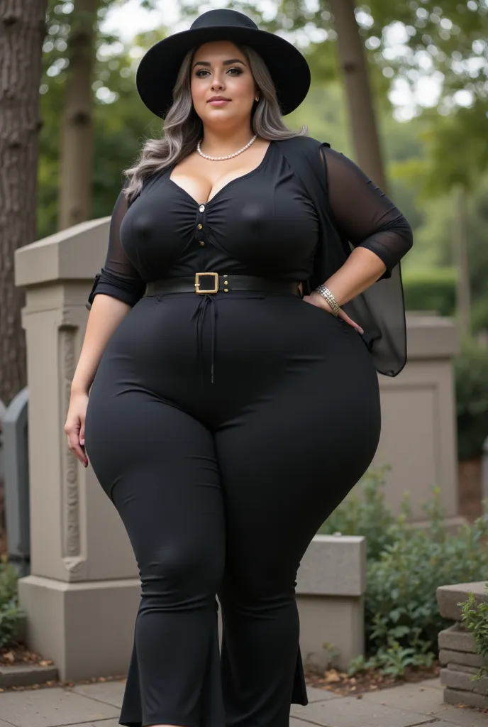 Beautiful veteran (  50-year-old woman  )  slight wrinkles on the face , beautiful curvaceous and voluptuous body (hourglass figure,  plump body ) Plus size woman, generous curves (wide hips, Slim waist, thick legs,  thick thighs , chubby ass,  Bustos medi...