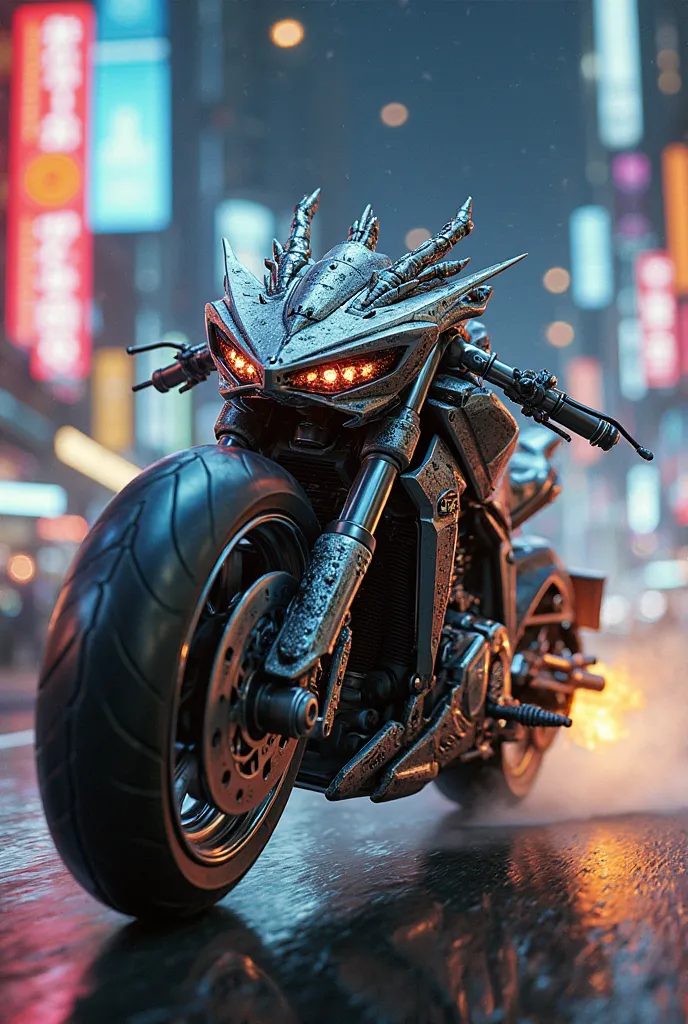 The dragon was fierce and powerful, but the bike racing through the streets was even wilder and more unstoppable.
A bike like dragon 