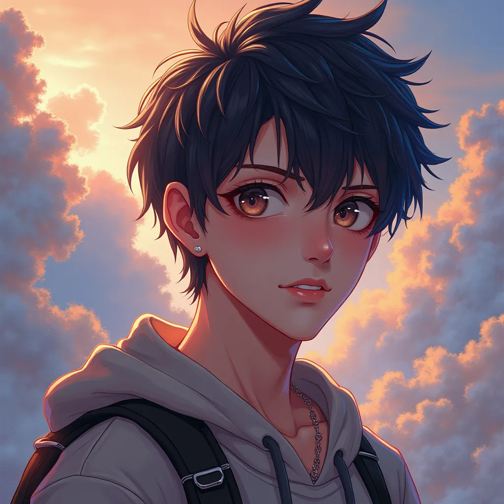 YouTube channel picture Games,main anime character,Detailed face,dynamic facial expression,dynamic body posture,fantasy natural background,special lighting effects,bright bright colors,Digital Art,High quality sweat,Super details,Totally realistic,physics-...