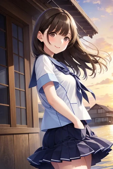 Anegasaki Nene, shiny brown hair, beautiful brown eyes, smiling face, sparkling pupils, (fine grain), highly detailed eyes, highly detailed face, highly detailed eyes,, (masterpiece:1.2, best quality), ((only1 girl)), cowboy shot,


 
anime、(( amazing absu...