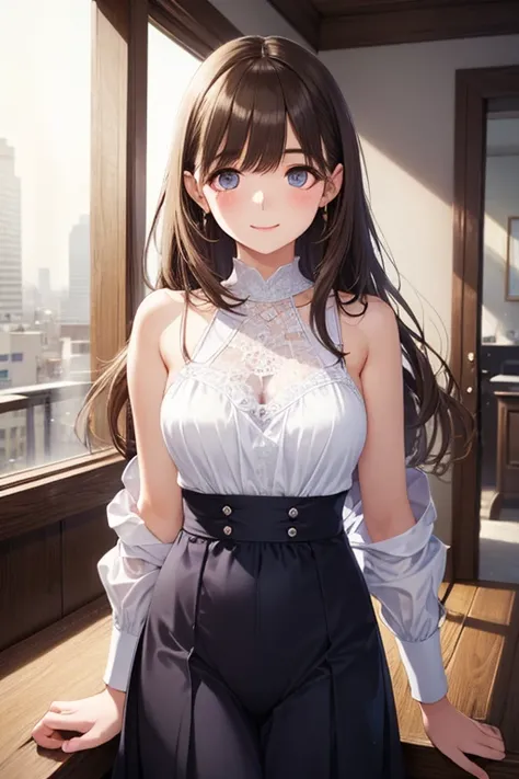 Anegasaki Nene, shiny brown hair, beautiful brown eyes, smiling face, sparkling pupils, (fine grain), highly detailed eyes, highly detailed face, highly detailed eyes,, (masterpiece:1.2, best quality), ((only1 girl)), cowboy shot,


 
(best quality:1.0), (...