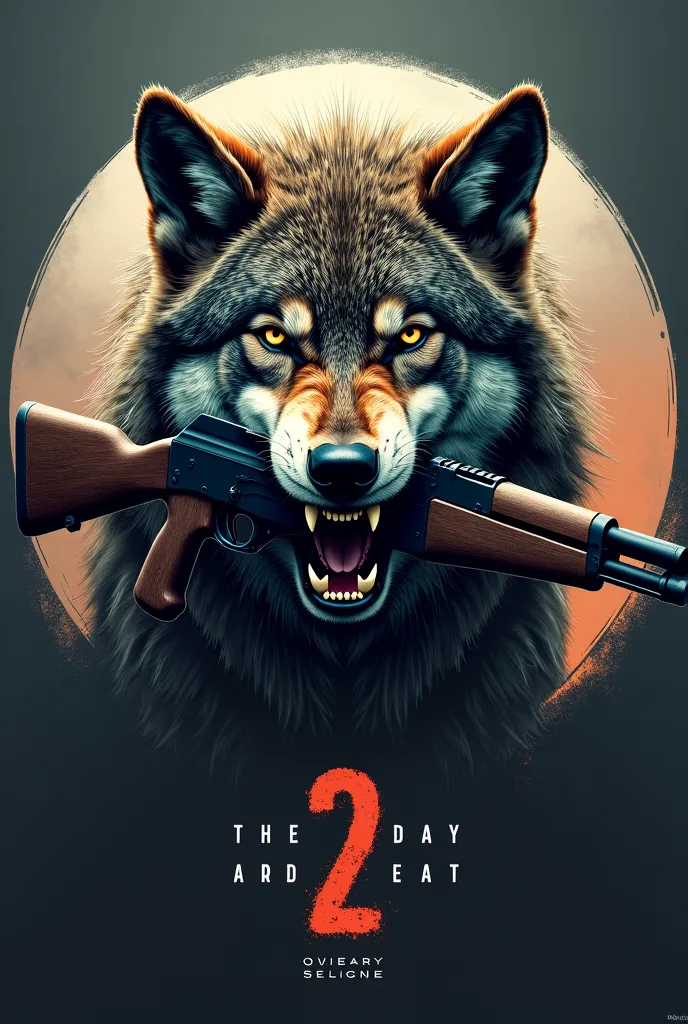 Generate a fearsome wolf biting an ak47 inside a circle and add ʀᴇᴀᴅʏ2ᴋɪʟʟ beneath it  