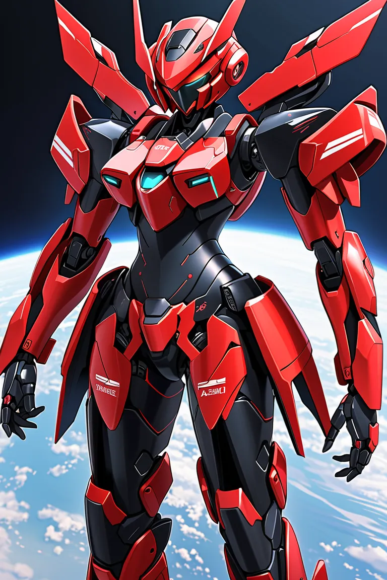 Armor Skirt Mecha Girl Armor Skirt Mecha Musume Black × Red &quot;Black and Red&quot; Sub-arm Drone Subordinate Armor Skirt Mecha Girl