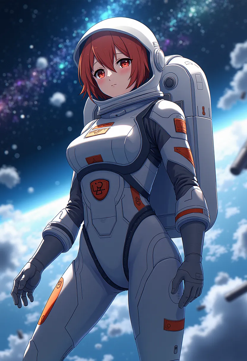 Astronaut anime style wallpaper