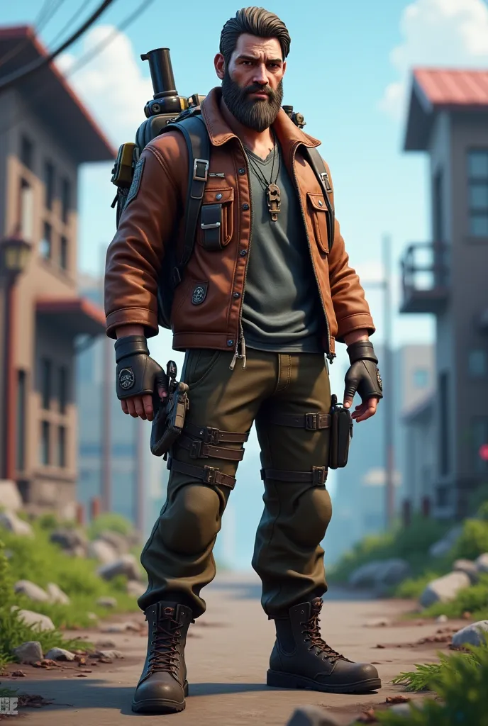 Joel Miller from the Last of Us video game as a Fortnite concept skin for the video game Fortnite