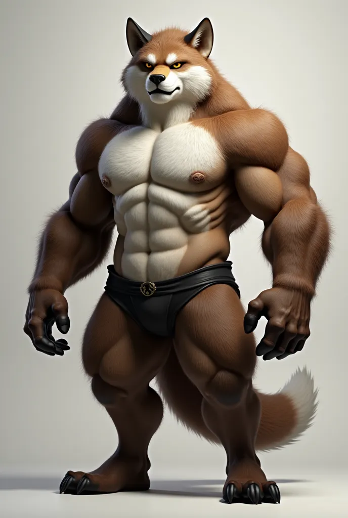 Male furry, strong pectoral muscles, and strong breasts