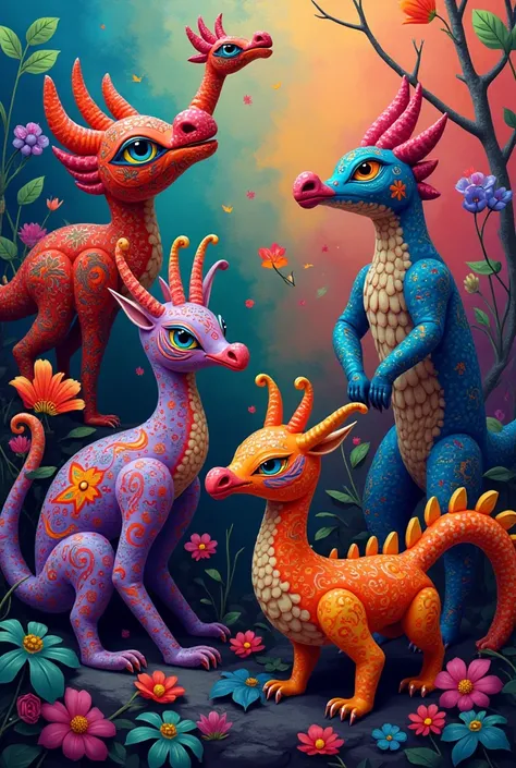 Draw Mexican Alebrijes 
