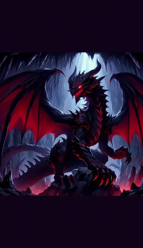 White dragon with red eyes 